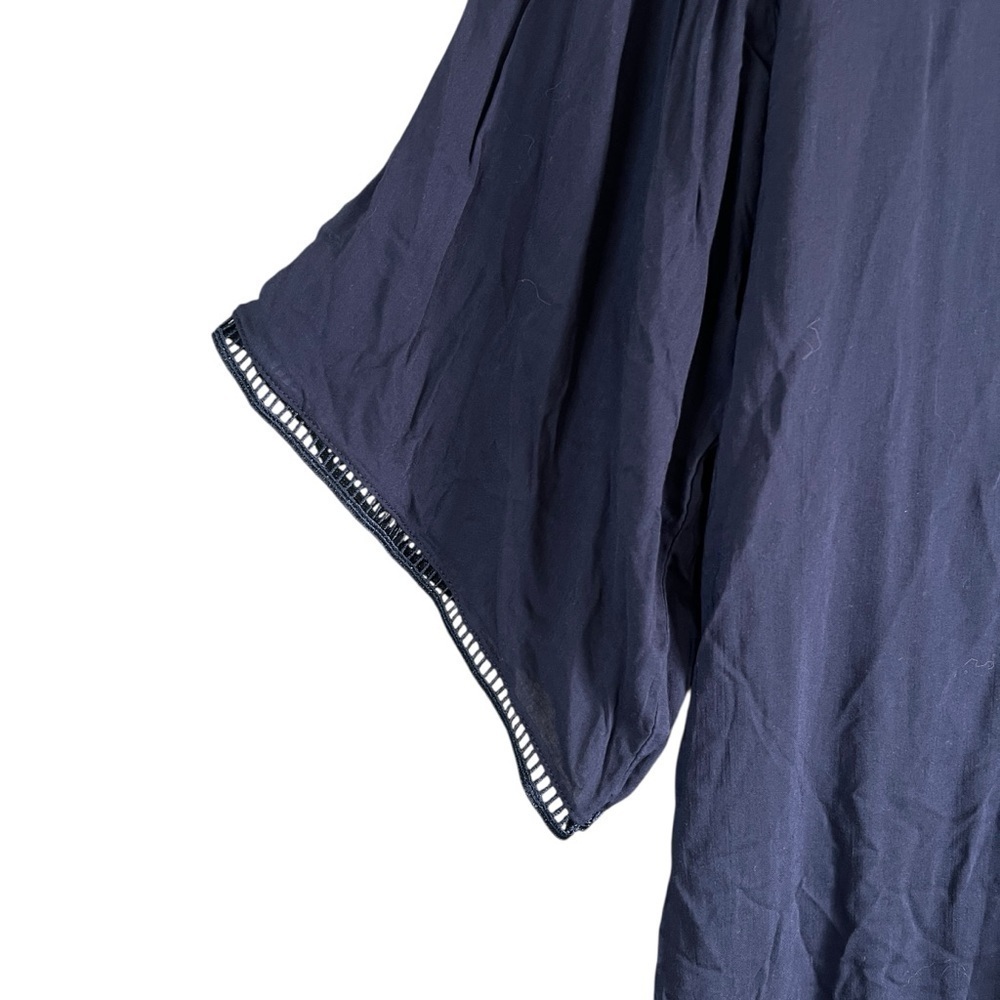 MARIE JO Claudine Swim Cover Up Kaftan Navy Blue Size Small NWT - Picture 5 of 10